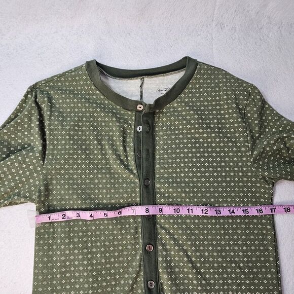 HEARTH & HAND by MAGNOLIA Mens Sz Small Button Down Footie - Picture 5 of 8